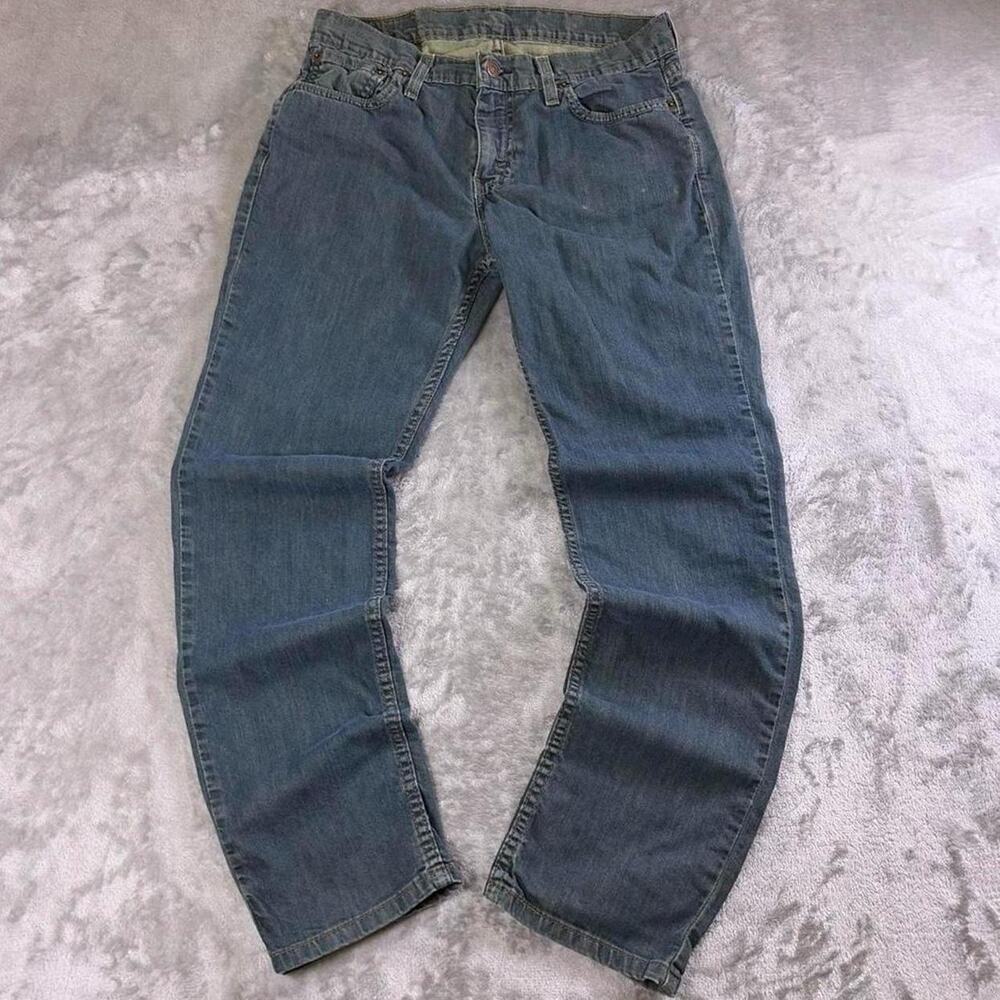 Levis 511 Jeans Mens 29x30 Blue Slim Fit Denim Distressed WaterLess